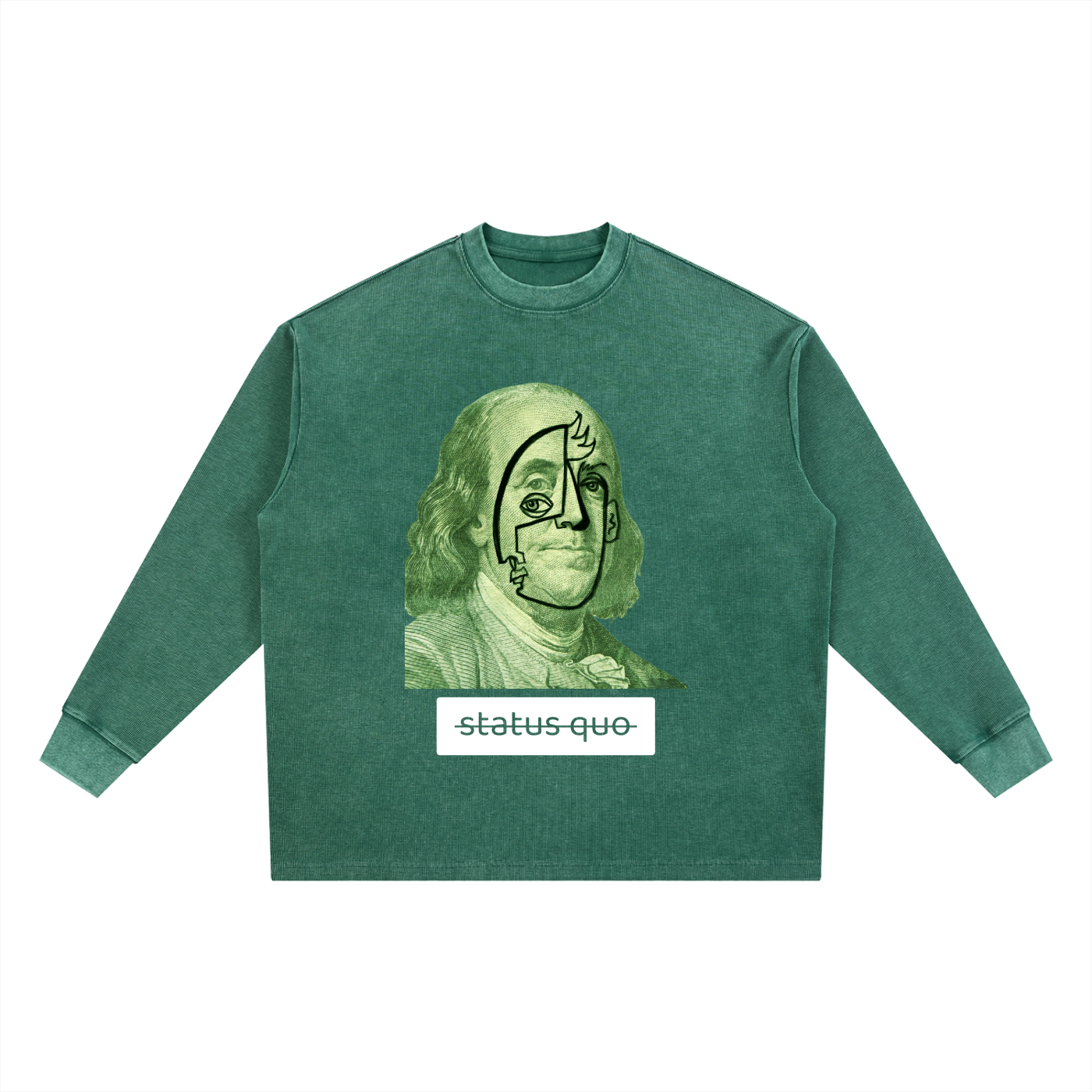 Mineral Wash Waffle Oversized T-Shirt