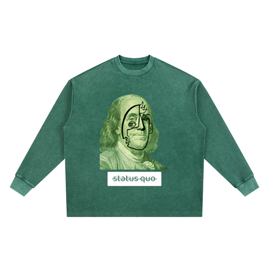 Mineral Wash Waffle Oversized T-Shirt